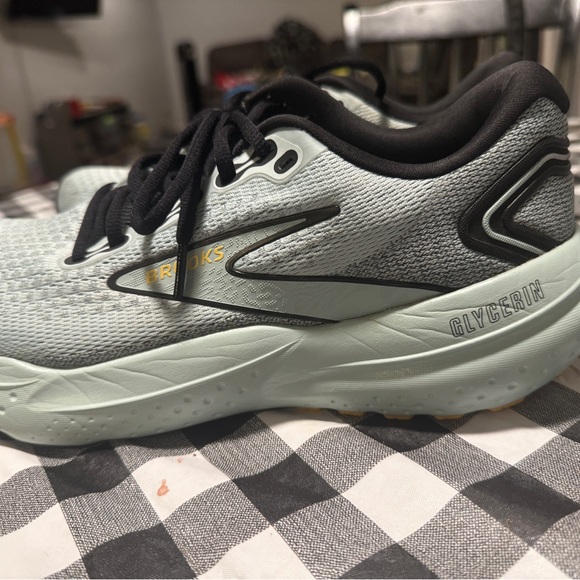 Brooks Men’s Glycerin 21 Running Shoe Cloud/Black/Gold Size 9 - Picture 5 of 9